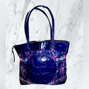 Coach Poppy Tartan Signature